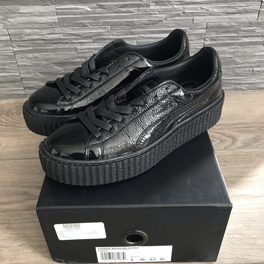NWT PUMA X FENTY Patent Crinkled Creepers